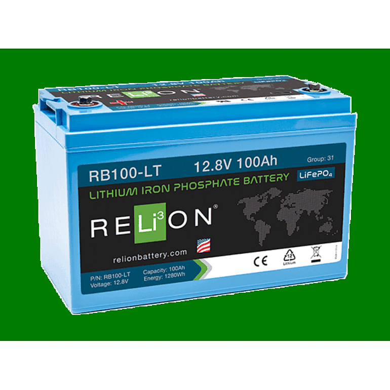 RELiON 12.8V 100Ah LT LiFePO4 Battery REL-RB100-LT